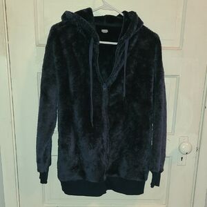 Aerie Navy Fleece Jacket